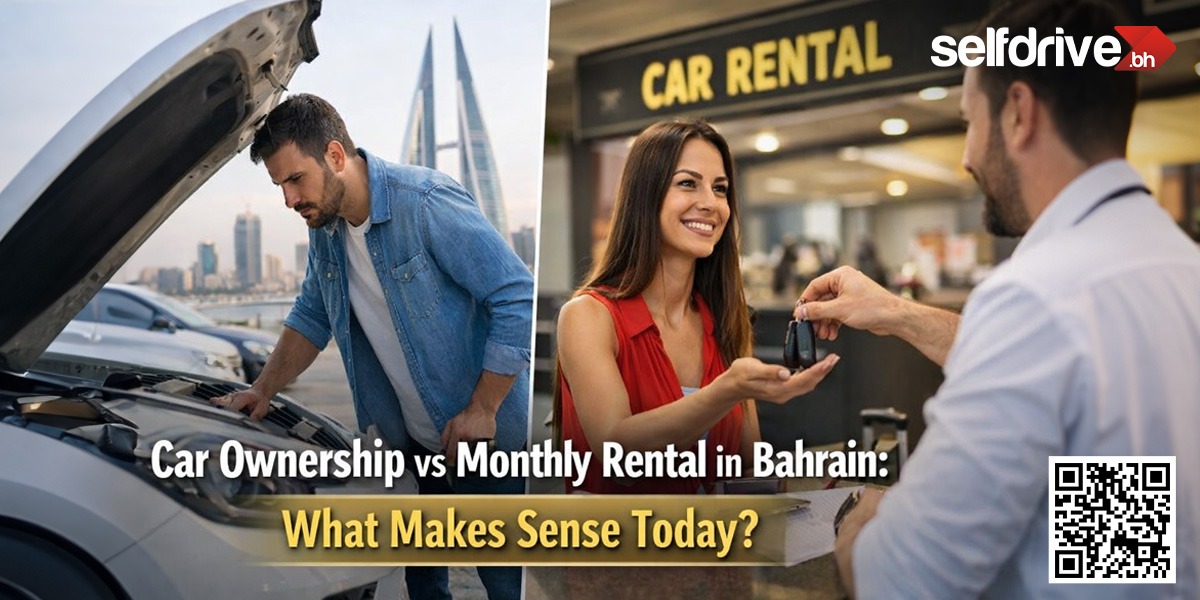 Monthly rentals, Car ownership, SelfDrive Bahrain, Manama